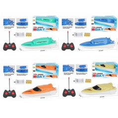 Катер на радіокеруванні 20,5 см світло USB-зарядне 2 види по 2 кольори