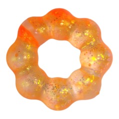 Антистрес браслет, гель помаранчевий