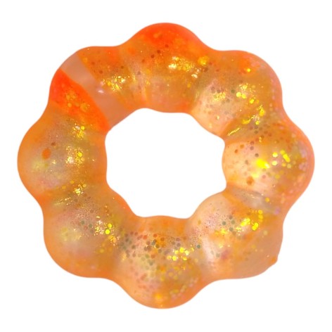 Антистрес браслет, гель помаранчевий