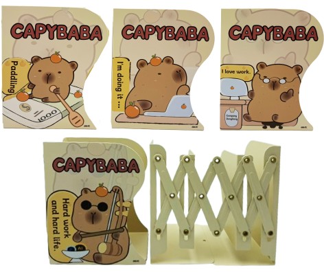 Полка-держатель для книг раздвижная мет.настольная 