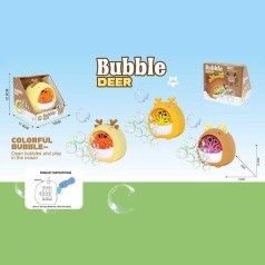 Установка з мильними бульбашками 3 види, на батарейках, пляшечка із мильною рідиною, в кор, мікс видів 