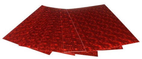 Кольорова ЕВА піна (Фоаміран) А4, 21х29, 7 см, 1,80 мм, 5 листів, червоний