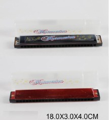 Губна гармошка 2 кольори,у футлярі 18*3*4см 