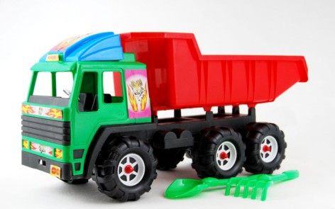 Іграшкова вантажівка Kinderway "Скания" з лопаткою та грабельками 69 см (08-805)