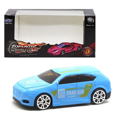 Машинка металлическая, мини, (блакитна)