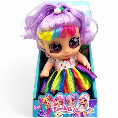 Лялька MIC "Lovely Doll" фіолетова, висота 20 см (211C)