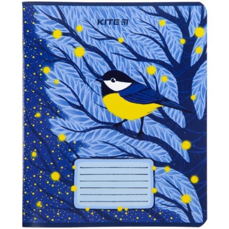 Тетрадь в клетку "Тихая ночь: Синичка", 48 листов