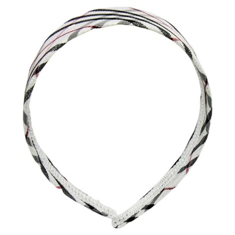 Обруч для волосся в клітинку, білий (d=13 см)