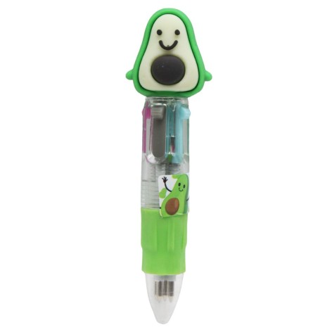 Ручка шариковая детская 4 цвета мини "Авокадо"