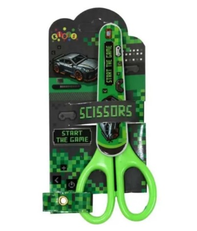 Ножиці дитячі Kidis Supercar 13,5см у футлярі, на планшеті