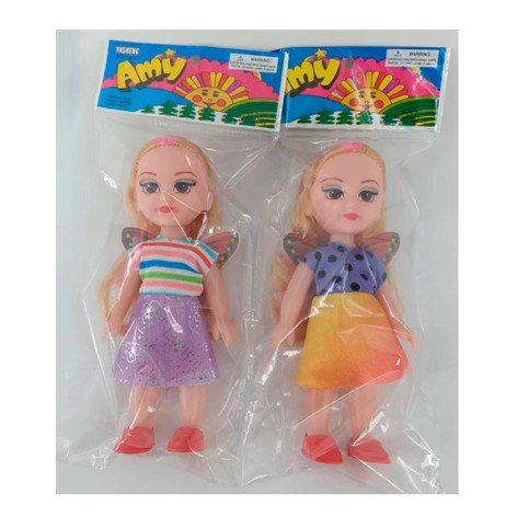 Кукла 15см, фея, с крыльями, 2 вида, в п/е,10-20-3,5см 