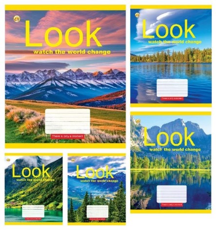 Тетрадь 96 арк.клітинка Тверда 41705 Природа, 10 шт. в уп. /120/ 5к