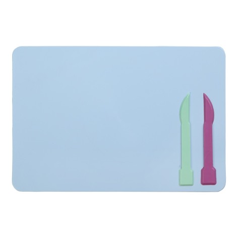 Доска для пластилина, 2 стека, голубая