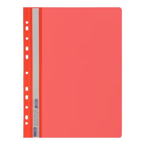 Папка-швидкозшивач з перфорацією, А4, червоний, ціна за 6 шт.