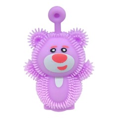 Іграшка антистрес їжачок сяючий Ведмедик 7 см (бузковий)
