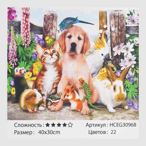 Картина по номерам TK Group, 30х40см, в кор.