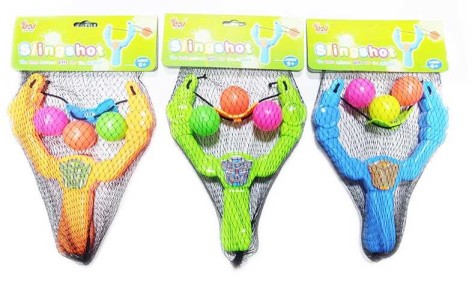 Рогатка 3 цвета, в сетке, микс видов 