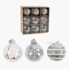 Новорічні прикраси на ялинку A-Toys 9 штук (C67517)