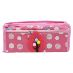 Пенал-косметичка розовая