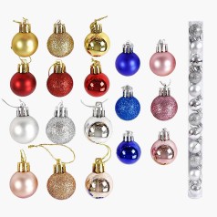 Новорічні прикраси в кор, мікс видів 