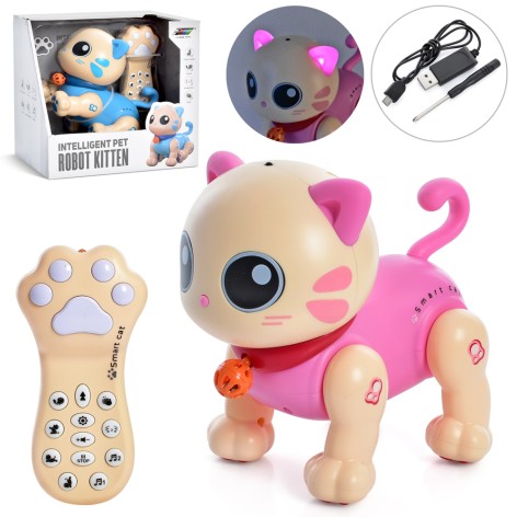 Інтерактивний котик на дистанційному керуванні 15 см