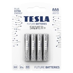 Первичные элементы и первичные батареи TESLA BATTERIES AAA SILVER+ (LR03/BLISTER FOIL 4 шт.)