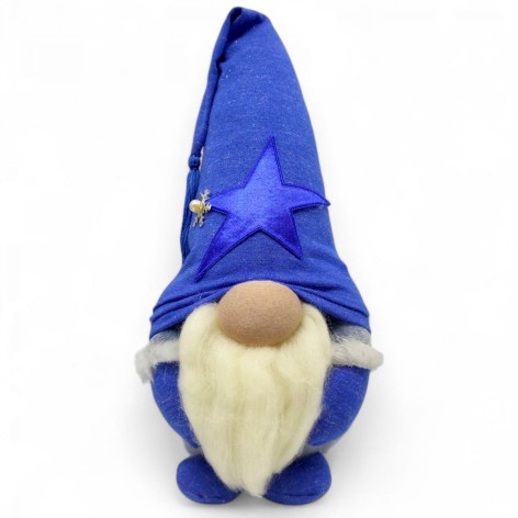 М'яка іграшка "Скандинавський гном" (Hand Made) висота 28 см, хлопчик (блакитний)