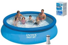 Intex Бассейн наливной, фильтр-насос, размером 366х76см, объем: 5621л, вес: 15,15кг