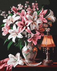 Набір для розпису по номерах Ideyka Витончені лілії 40х50 см КНО3289