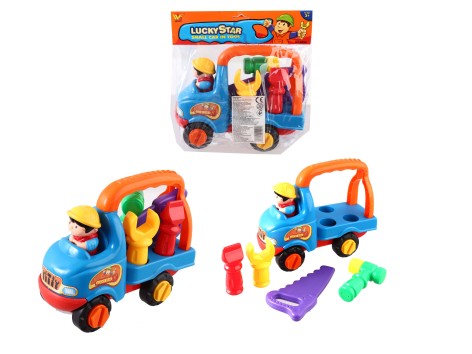 Конструктор - машина большая, для малышей, в п/э 23х11х19см 8856