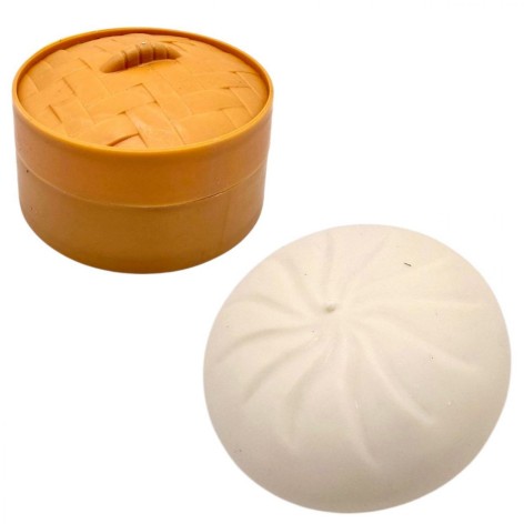 Антистрес (сквіш) "Dumpling", пельмень,10 см (білий)