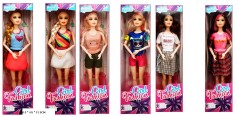 Лялька типу Барбі 3 види кор. 8*4,5*31см 