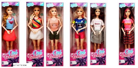 Лялька типу Барбі 3 види кор. 8*4,5*31см 