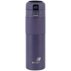 Термос с термодатчиком 450 мл, фиолетовый