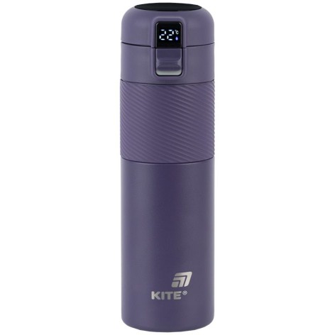 Термос с термодатчиком 450 мл, фиолетовый