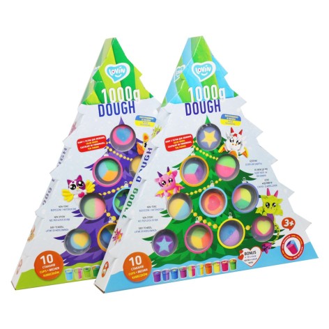 Набор для лепки "Новогодняя ёлочка" (1000 г)