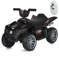 Квадроцикл M 6181ELR-2 (1шт) р/к, 2мотори*25W, 1акум12V7AH, муз,світло, MP3, USB, EVA, TF, шкіра, чорний