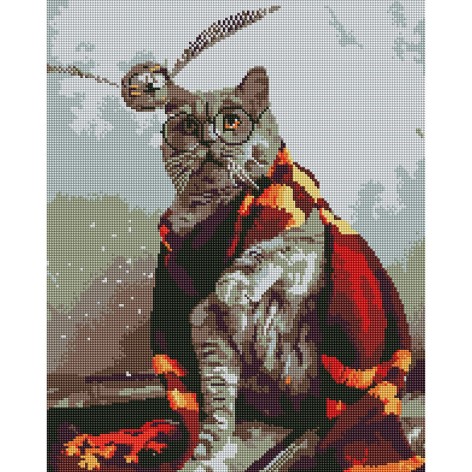 Алмазная мозаика: Котик ловец снитча