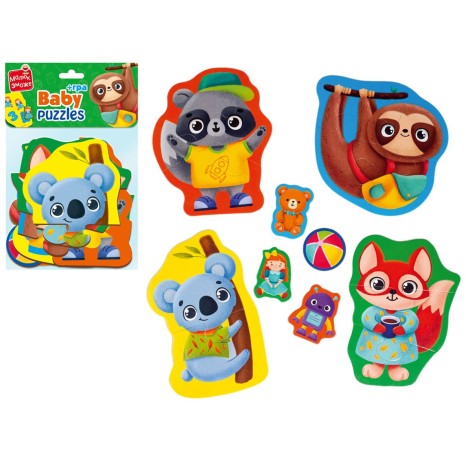 Пазлы макси Vladi Toys картонные с игрой Малыш Сможет Животные. Игрушки VT1722-23 (укр)