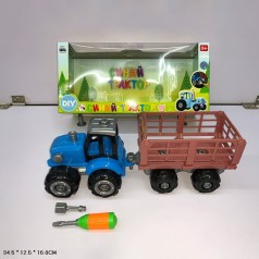 Трактор игрушечный отвертка в наборе, в коробке 34,5*12,5*16 см