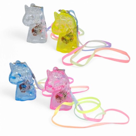 Іграшка-підвіска кулон світлодіодна "Єдиноріг" 6 см , мікс видів, 1 штука