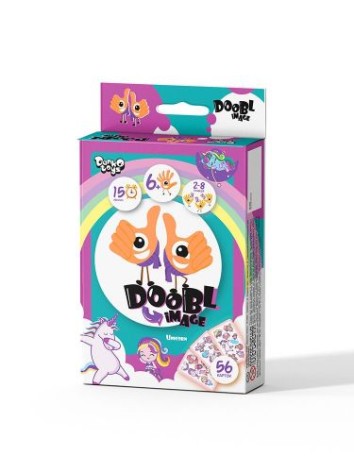 Настільна гра "Doobl image mini: Unicorn" (укр)