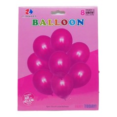 Кулі повітряні латексні 30см металік набір 8шт. (бордо)