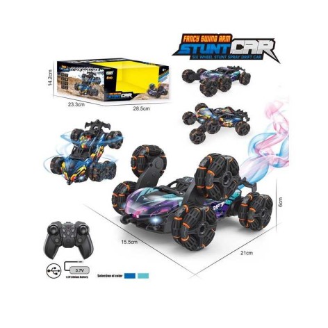 Радіокерована машина 2 кольори, металопластик, роликові колеса, парогенератор, акум. 3,7V, пульт 2,4 GHz, масштаб 1:20, в кор. 