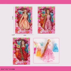 Лялька типу Барбі мікс видів, набір суконь, аксес кор. 20*4,5*31см 