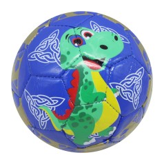 М'яч футбольний №2 Динозаврики (синій)