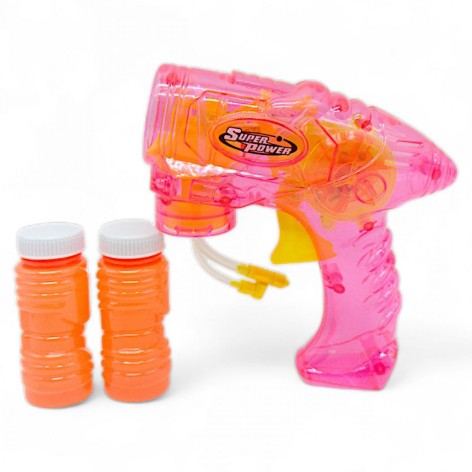 Пістолет з мильними бульбашками, рожевий