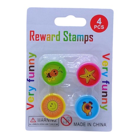 Набір штампиків 25мм*4шт. "Звірята" у блістері (40789)