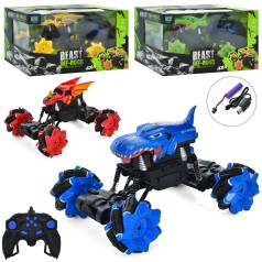 Р/К Машинка, акум, 23см, USBзар, оберт.360`,2 виду (4кол), в кор-ці, 32-18-17,5см /6/