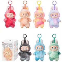 М'яка іграшка брелок Labubu з LED підсвіткою, музичні, сюрприз 15 см (мікс видів)